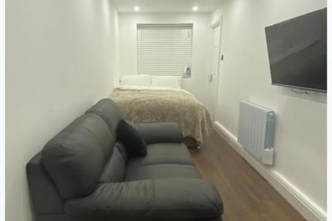 Bed, TV and multimedia, Living room, Seating area