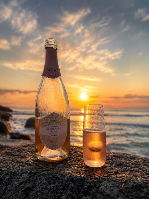 Beach, Sea view, Drinks, Sunset