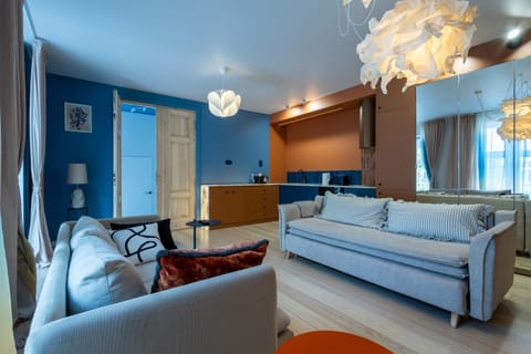 Kitchen or kitchenette, Living room, Photo of the whole room, Seating area