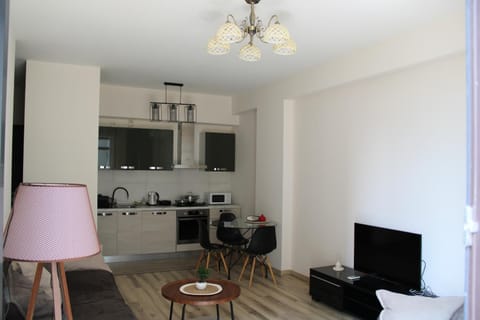 TV and multimedia, Kitchen or kitchenette, Living room, Seating area, Dining area