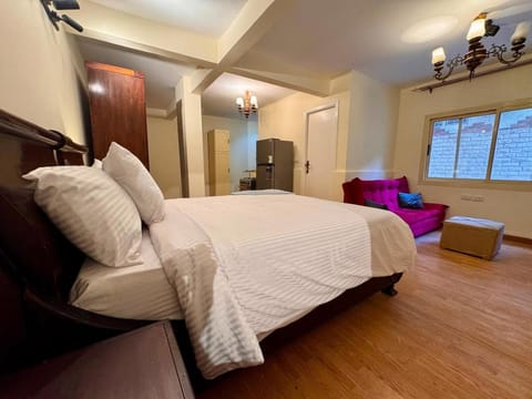 Bed, Living room, Photo of the whole room, Seating area, Bedroom, wardrobe