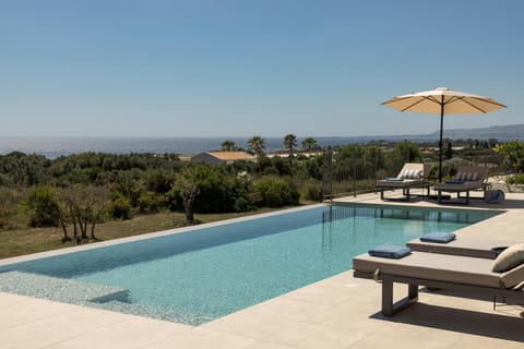 Patio, Day, Natural landscape, Pool view, Sea view, Swimming pool, sunbed