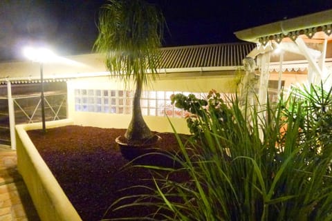 Property building, Patio, Patio, Night, Garden