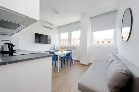 Kitchen or kitchenette, Living room, Dining area