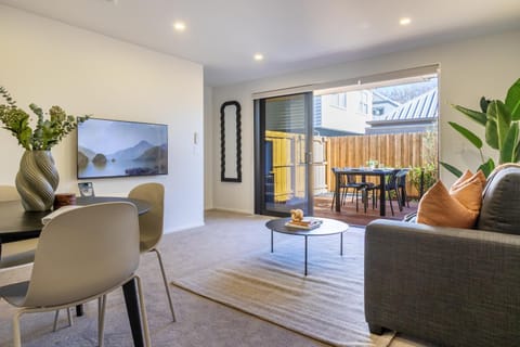 Patio, Living room, Seating area, Dining area