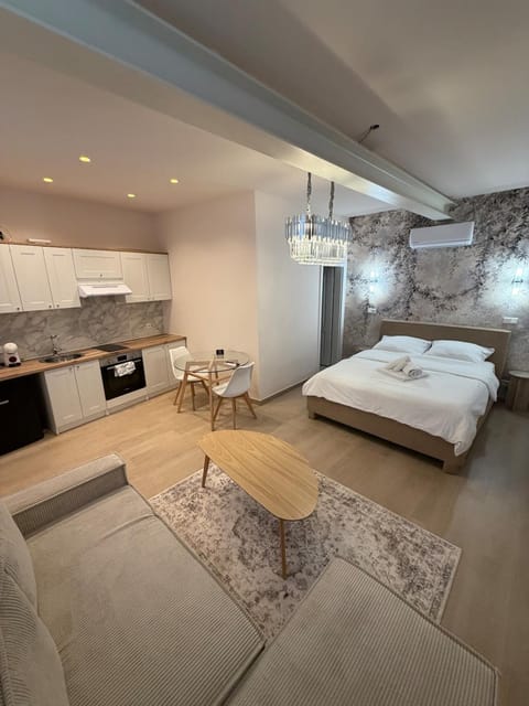 Bed, Kitchen or kitchenette, Photo of the whole room, Seating area, Bedroom