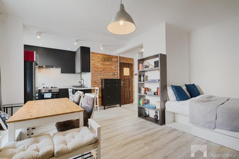 Bed, Kitchen or kitchenette, Living room, Photo of the whole room