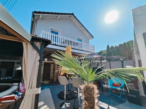 Property building, Patio, Day, View (from property/room), sunbed