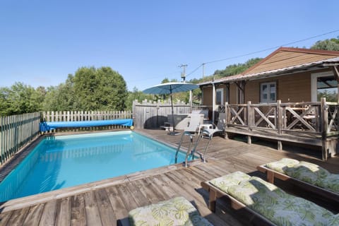 Property building, Living room, Swimming pool