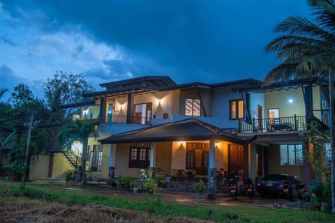 Property building, Night, Garden view, Parking
