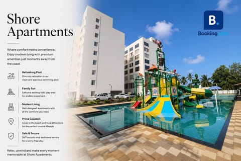Property building, Day, Evening entertainment, Text overlay, Pool view, Swimming pool
