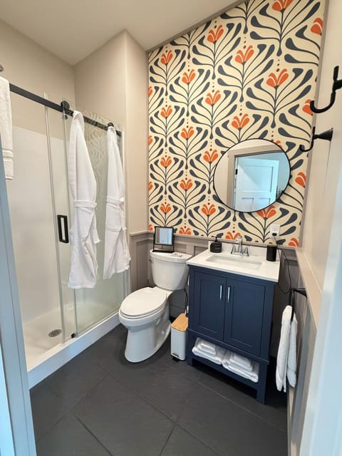 Shower, Toilet, Bathroom, towels