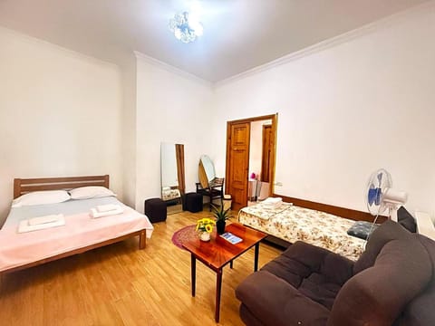 Bed, Living room, Photo of the whole room, Seating area, Bedroom