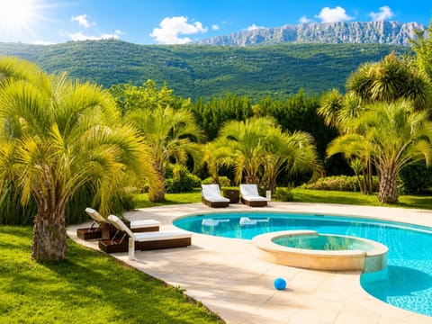 Garden, Mountain view, Pool view, Swimming pool