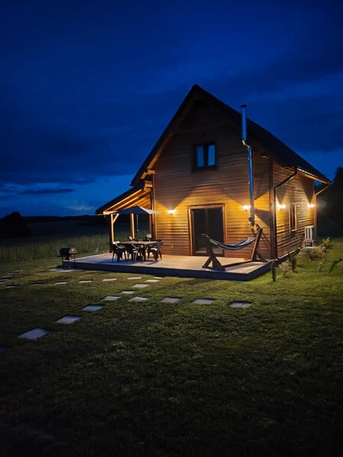 Property building, Night, Garden