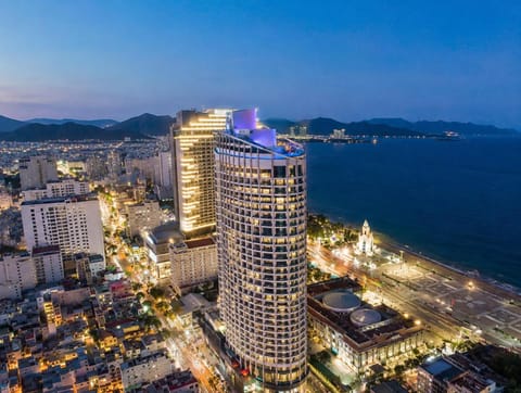 Property building, Night, Bird's eye view