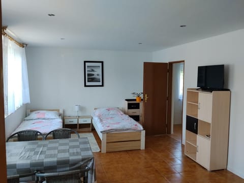 Bed, TV and multimedia, Seating area