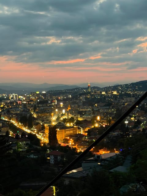 Nearby landmark, Night, Natural landscape, City view, Sunset