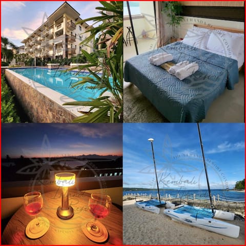 Property building, Bed, View (from property/room), Beach, Bedroom, Swimming pool