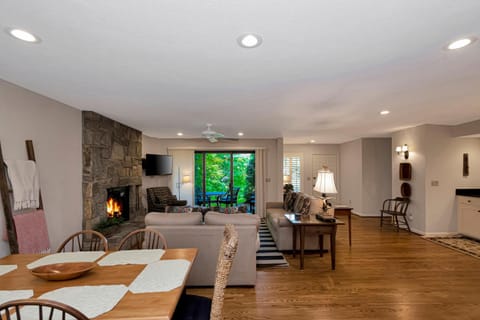 Living room, fireplace