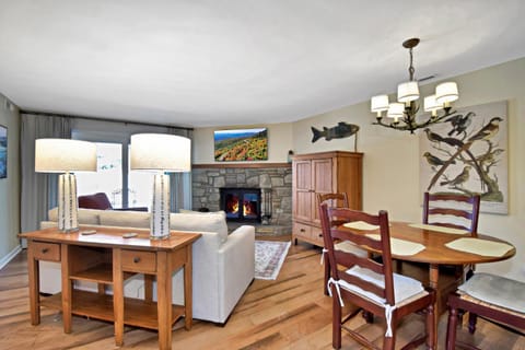 Living room, fireplace