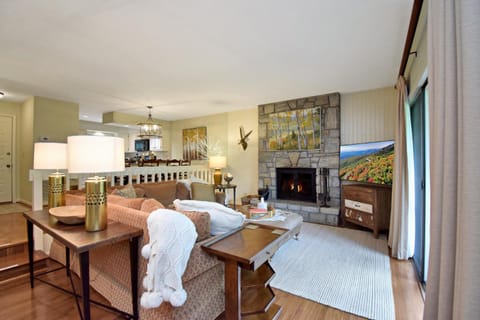Living room, fireplace