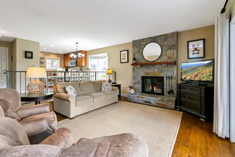 Living room, fireplace