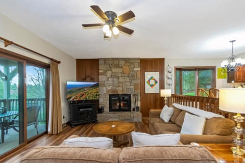 Living room, fireplace