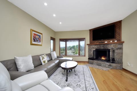 Living room, fireplace