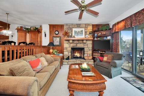 Living room, fireplace