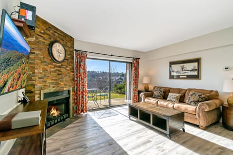 Living room, fireplace
