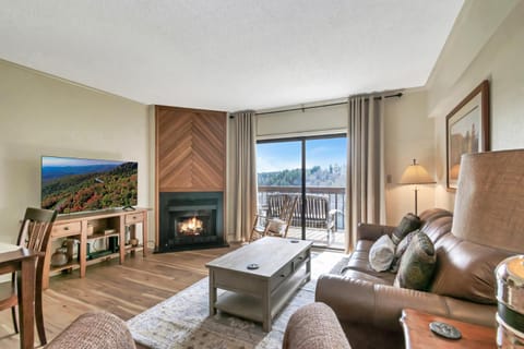 Living room, fireplace