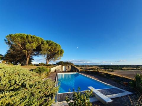 Natural landscape, Pool view, Swimming pool, sunbed