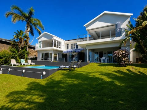Property building, Patio, Garden, Swimming pool
