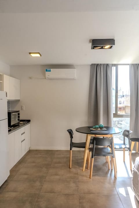 Dining area, oven, stove, air conditioner