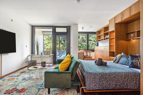 Property building, Living room, Bedroom
