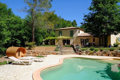Property building, Living room, Swimming pool