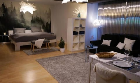 Living room, Dining area, Bedroom