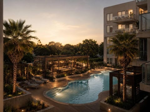 Property building, Garden view, Pool view, Swimming pool
