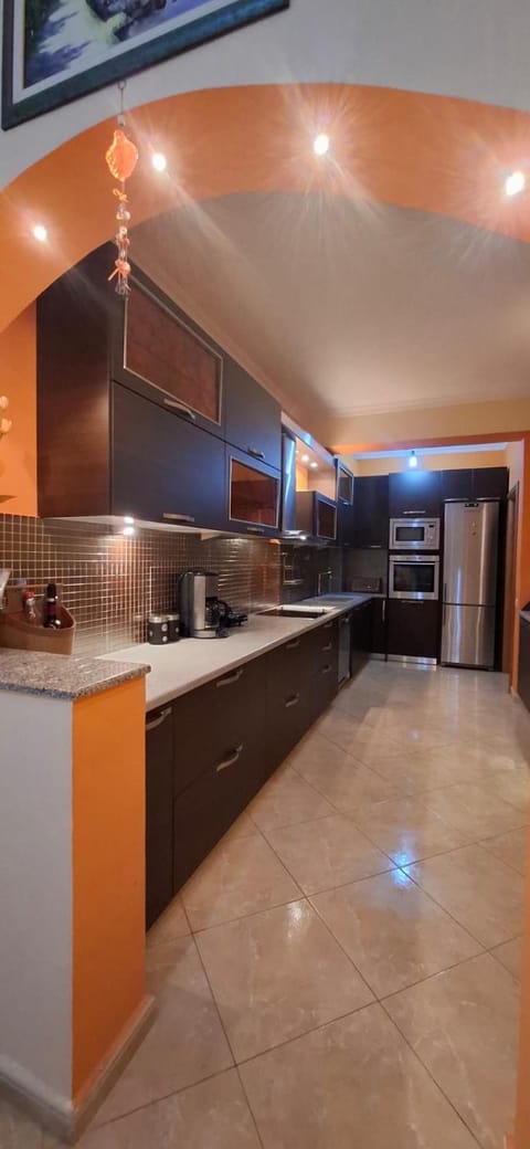 Kitchen or kitchenette, dishwasher, minibar, oven, stove