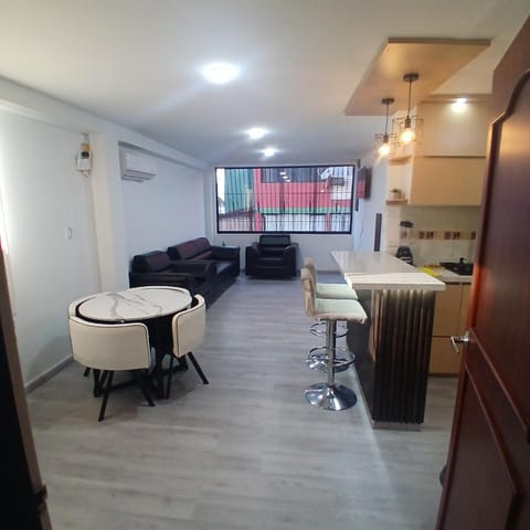 Kitchen or kitchenette, Living room, Dining area