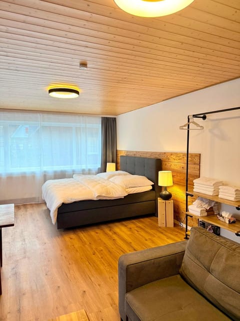 Bed, Living room, Photo of the whole room, Bedroom