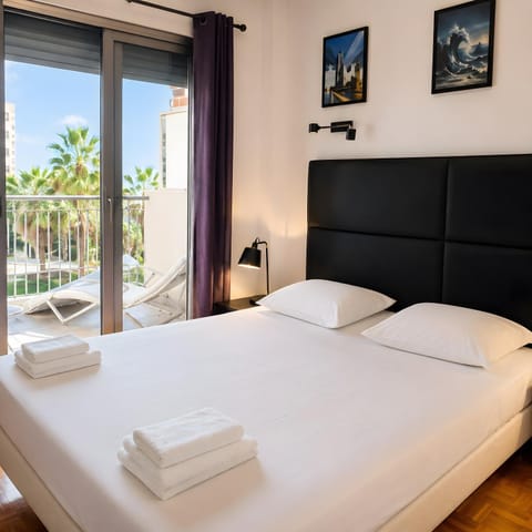 Property building, Living room, Bedroom