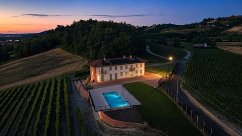 Bird's eye view, Sunset