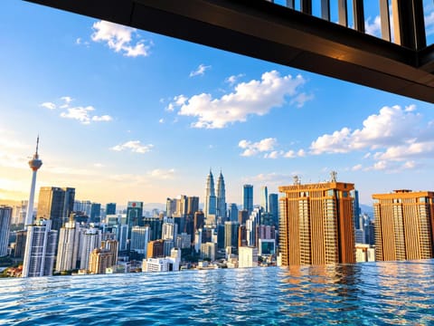 Nearby landmark, Day, City view, Pool view, Swimming pool