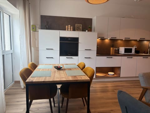 Kitchen or kitchenette, oven, stove, toaster