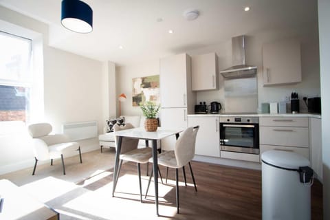 Kitchen or kitchenette, Living room, Dining area