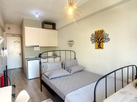 Bed, Kitchen or kitchenette, Photo of the whole room, Bedroom