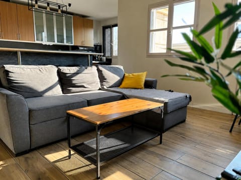 Living room, kitchen