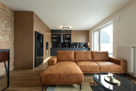 Kitchen or kitchenette, Living room, Seating area